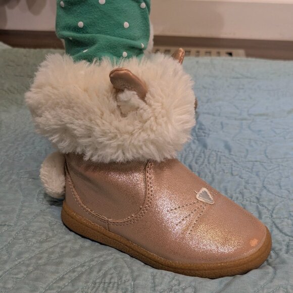 Cat and Jack Toddler Winter Bunny Boots Size 7 - Picture 10 of 13